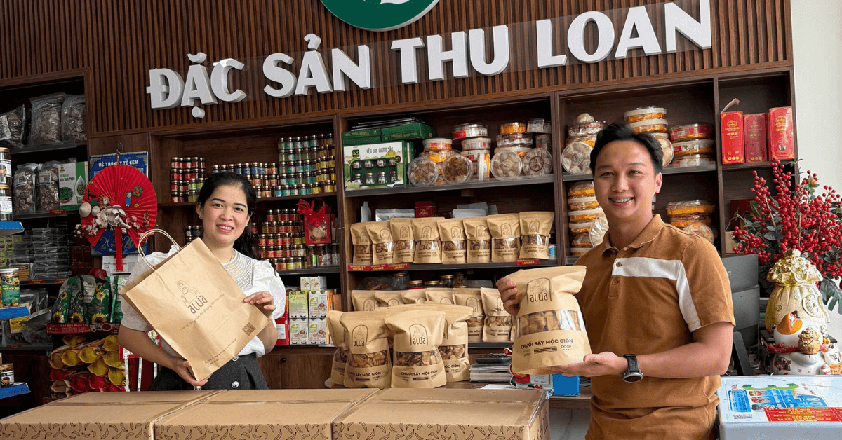 Chuối Sấy Mộc A Lúa chính thức có mặt tại Đặc Sản Thu Loan